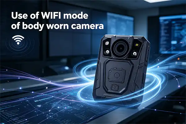 Use of WIFI mode of body worn camera